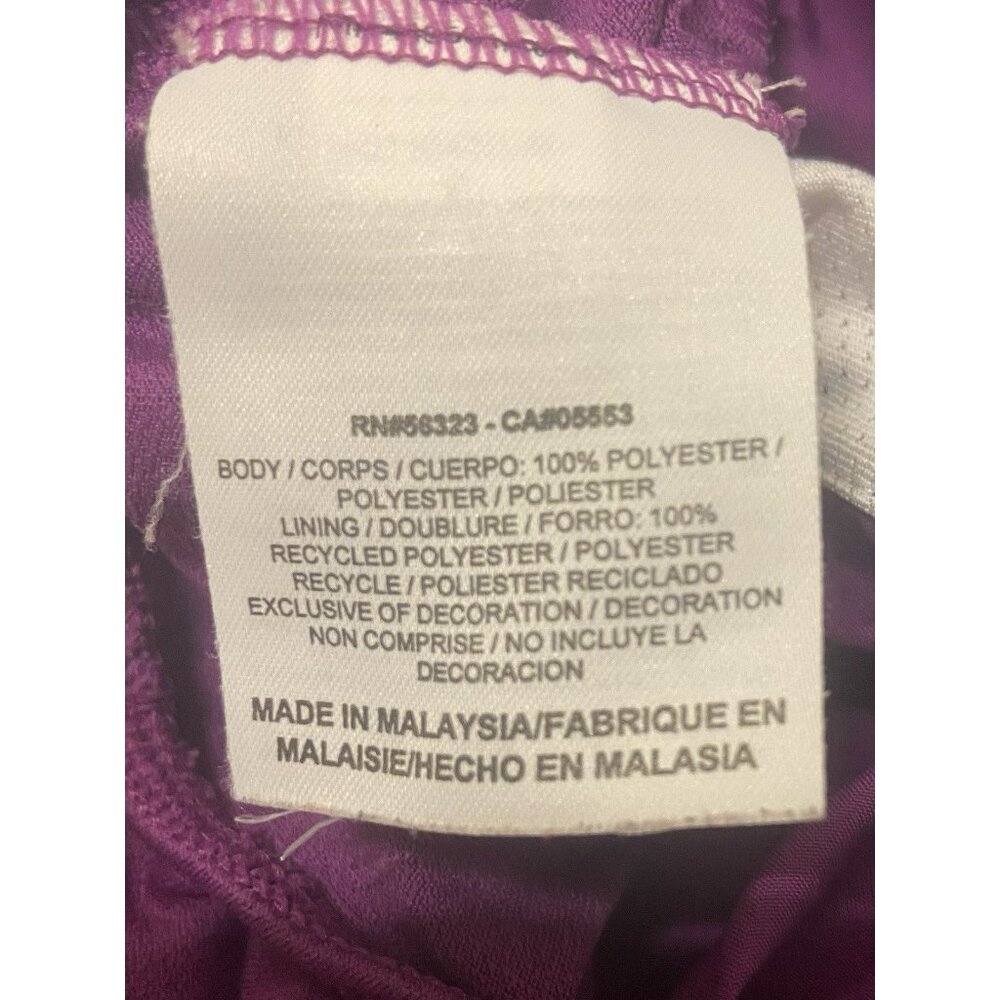 Nike Dri Fit Women’s Running Shorts‎ M Drawstring Purple Black White - Picture 7 of 7